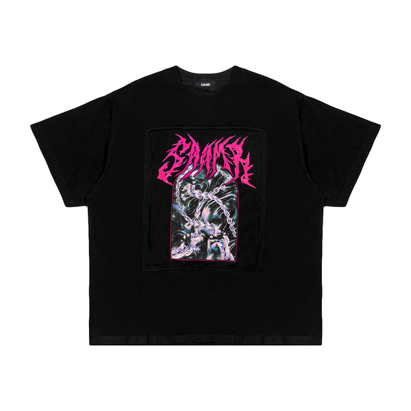 SAAMR Black Oversize Tee