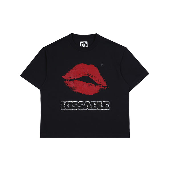 Kissable Tee - Black Red