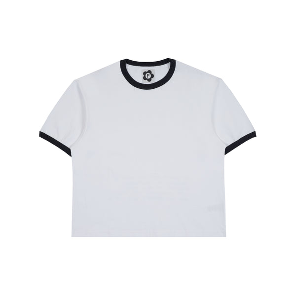 Ringer Tee - White