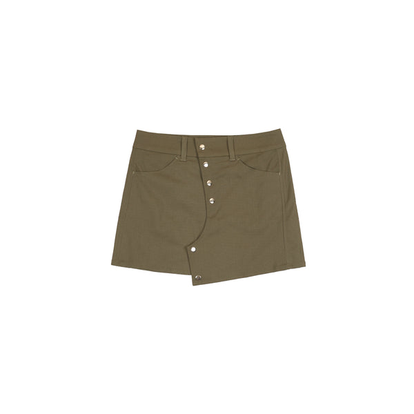 Snaps Miniskirt - Military Green