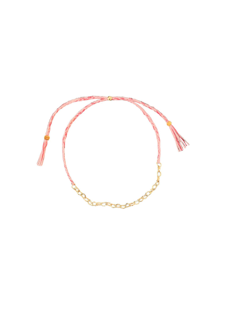 Pink Love Chain Bracelet