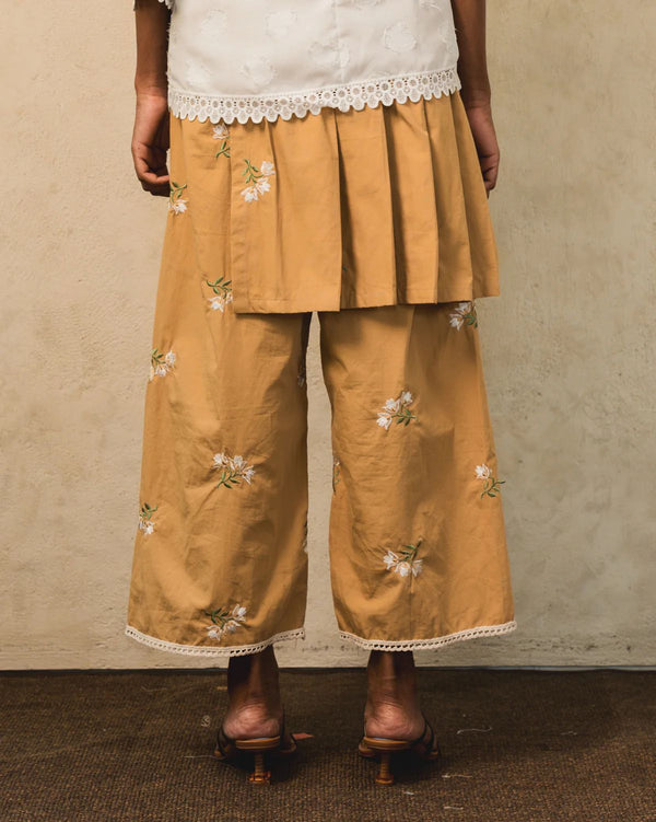 Carti Embroidery Pants Khaki