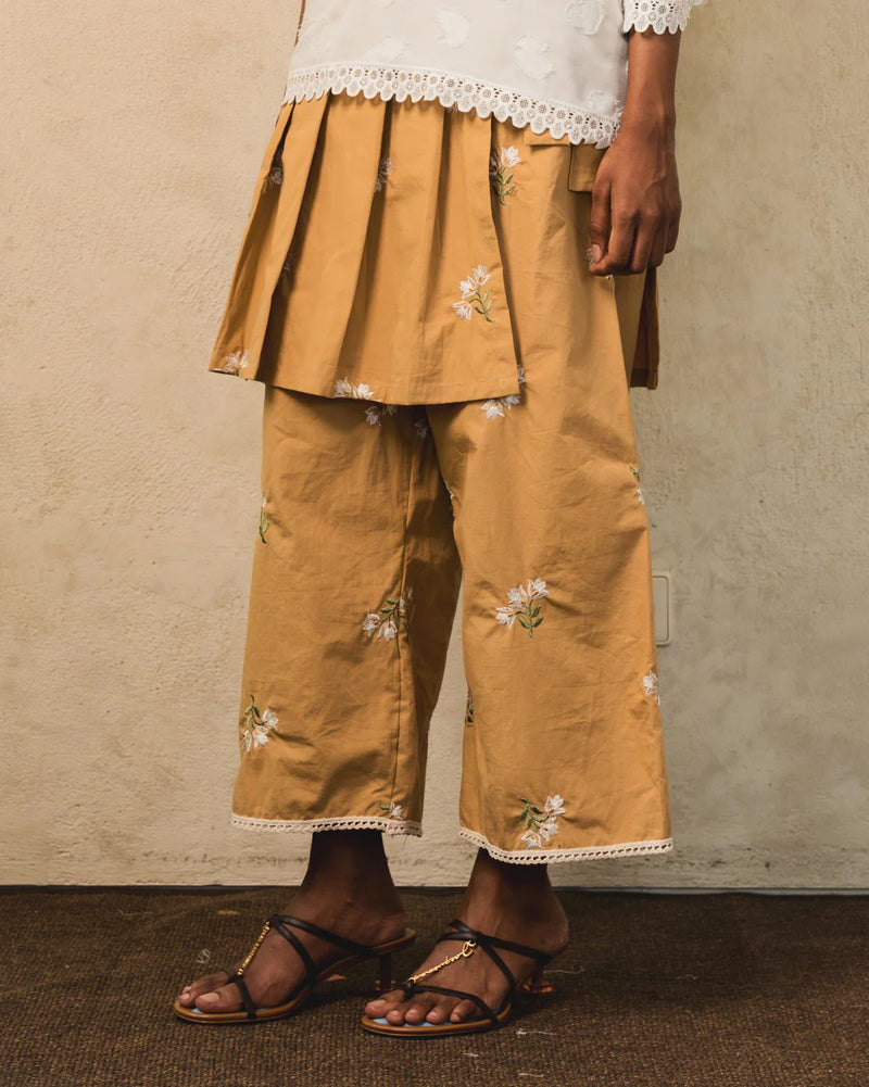 Carti Embroidery Pants Khaki