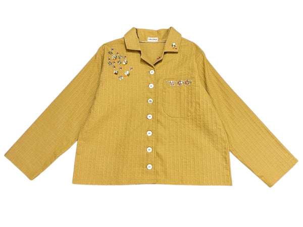 Macy Beaded Jacket Yellow