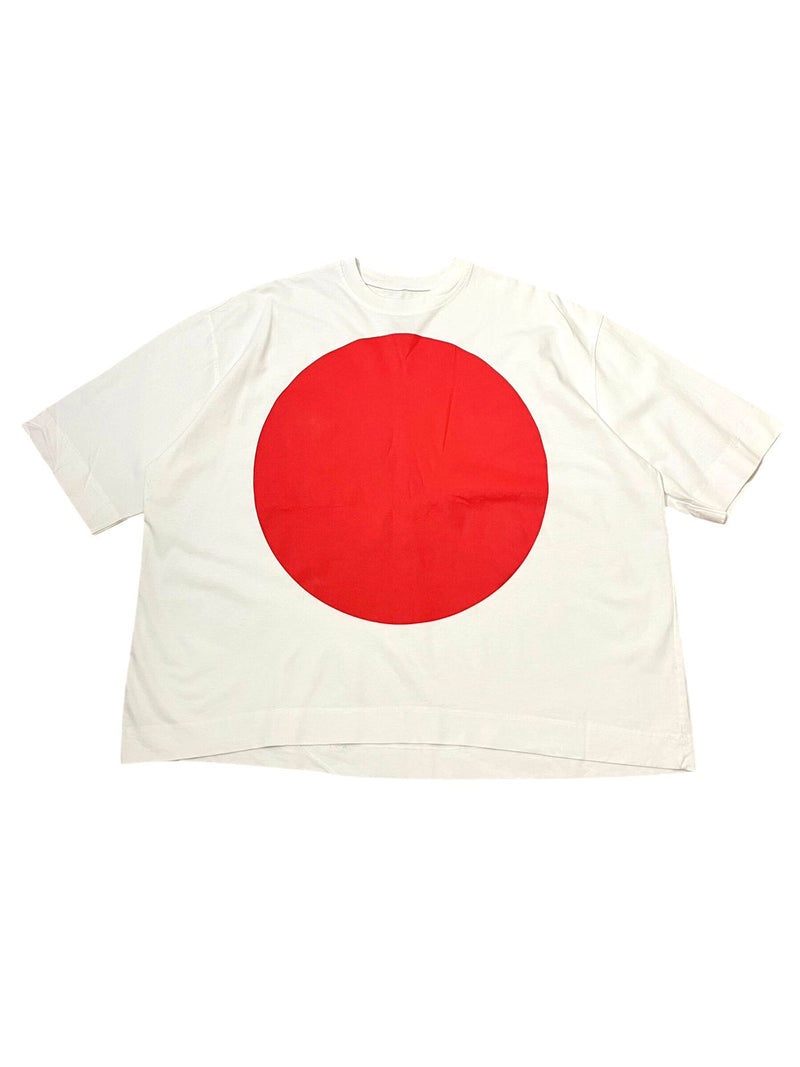 Weekend Tshirt - White Red Round