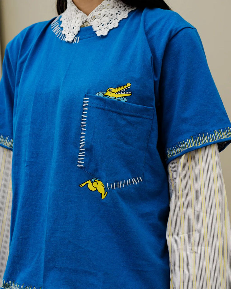 Niko Croco Regular Tee Blue