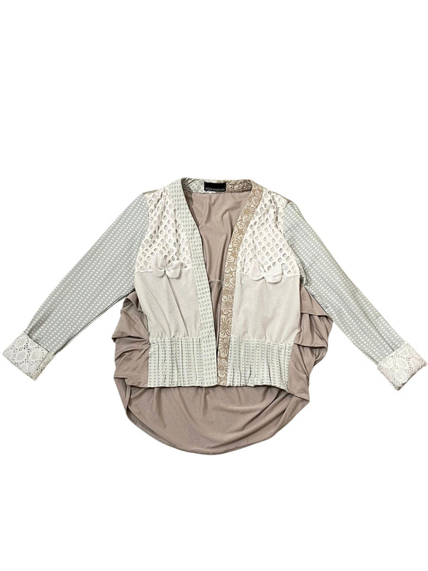 Just A Simple Cardi Creme With Ribbon