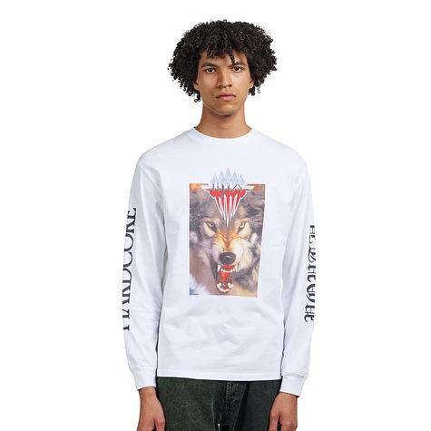 Wolf LS Tee White