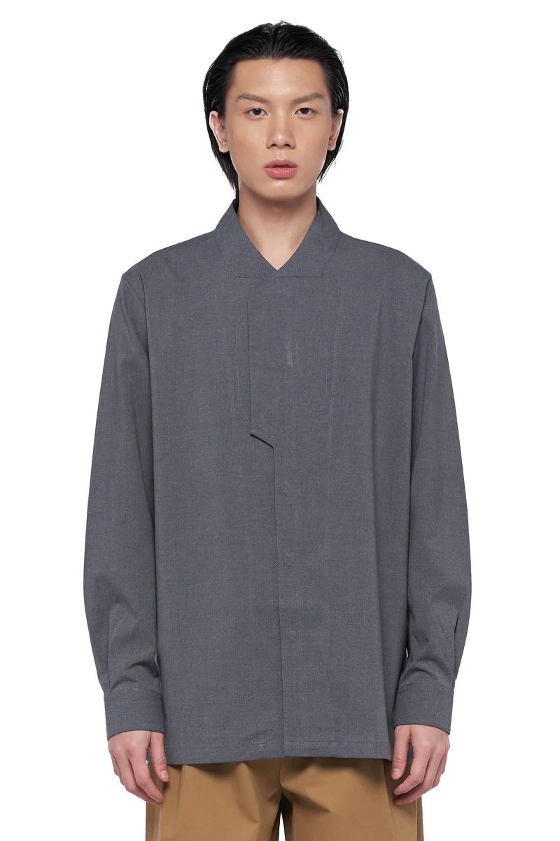 JR142 Dark Grey Collarless Part 6 LS