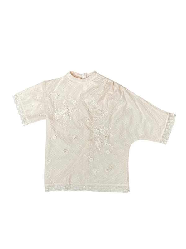 Ava Lace Blouse Pink