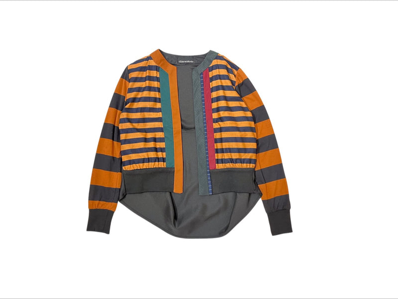 Just A Simple Cardi Stripe Navy Camel