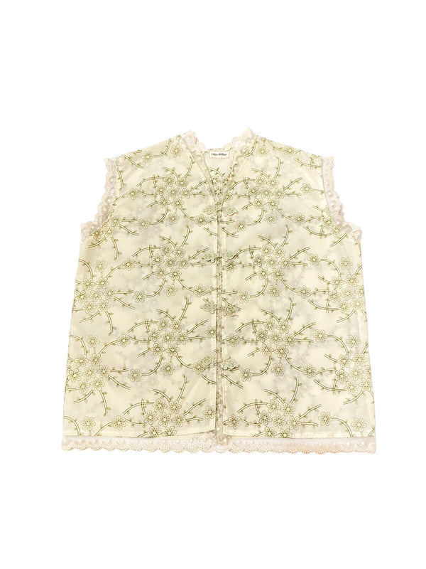 Lunar Embroidery Vest Green