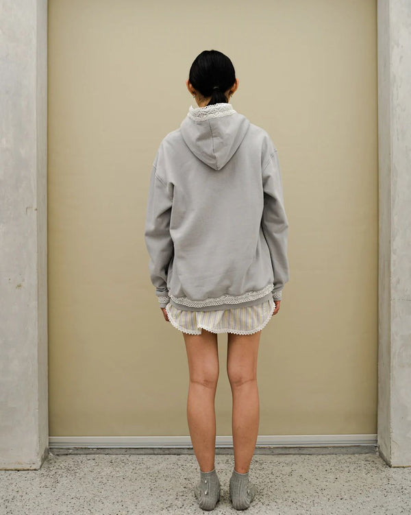 Dune Lace Hoodie Grey All Size