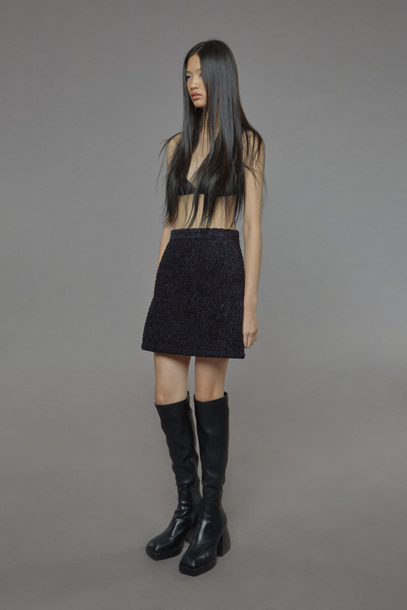 Wool Mini Skirt